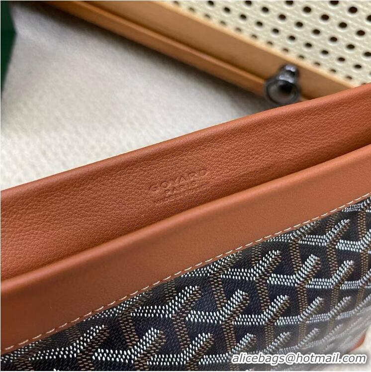New Fashion Goyard Original Conti Clutch Bag 8811 Black And Tan