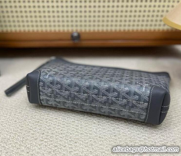 Reasonable Price Goyard Original Conti Clutch Bag 8811 Dark Grey