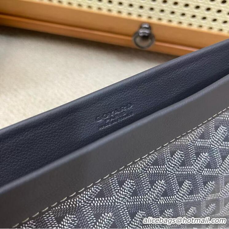 Reasonable Price Goyard Original Conti Clutch Bag 8811 Dark Grey