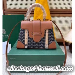 Low Price Goyard Original Saigon Tote Bag With Strap PM 8942 Black And Tan