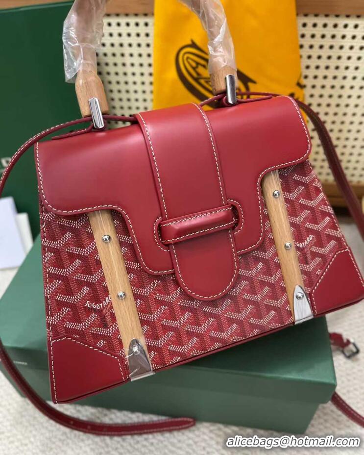 Discount Goyard Original Saigon Tote Bag With Strap PM 8942 Red