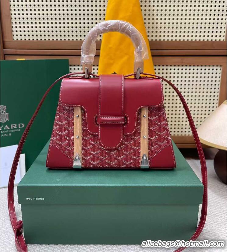 Discount Goyard Original Saigon Tote Bag With Strap PM 8942 Red