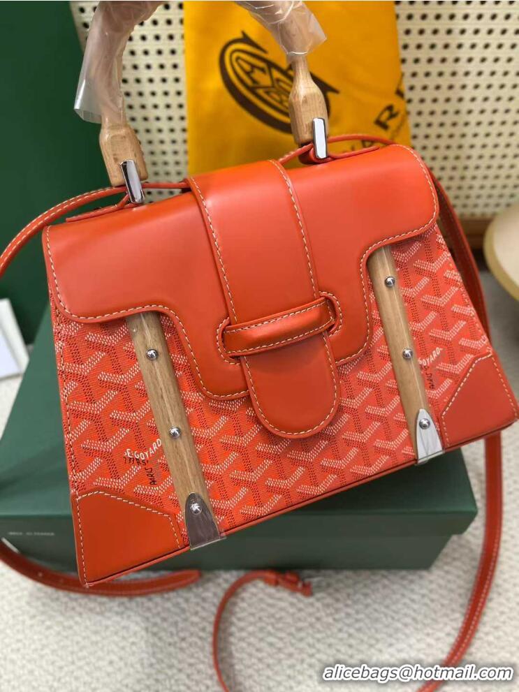 Low Cost Goyard Original Saigon Tote Bag With Strap PM 8942 Orange