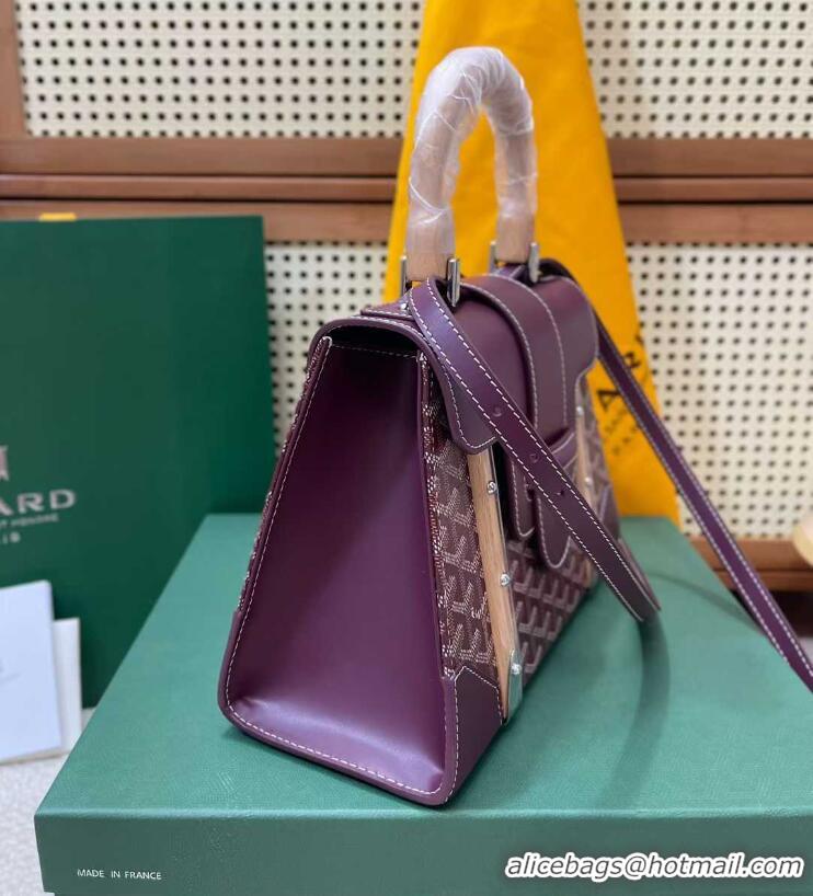 Hot Sell Goyard Original Saigon Tote Bag With Strap PM 8942 Bungundy