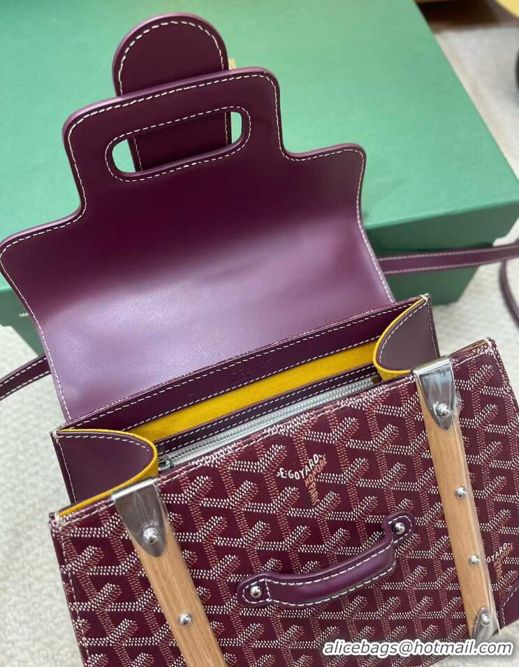 Hot Sell Goyard Original Saigon Tote Bag With Strap PM 8942 Bungundy