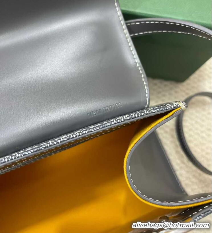 Free Shipping Goyard Original Saigon Tote Bag With Strap PM 8942 Dark Grey