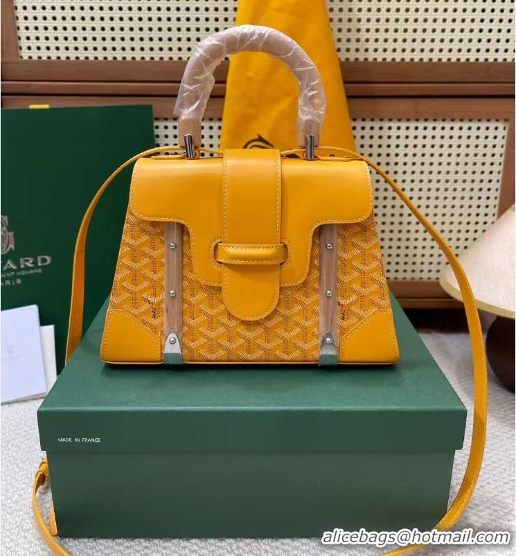 Low Cost Goyard Original Saigon Tote Bag With Strap PM 8942 Yellow