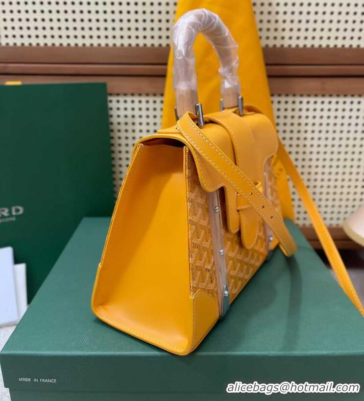 Low Cost Goyard Original Saigon Tote Bag With Strap PM 8942 Yellow