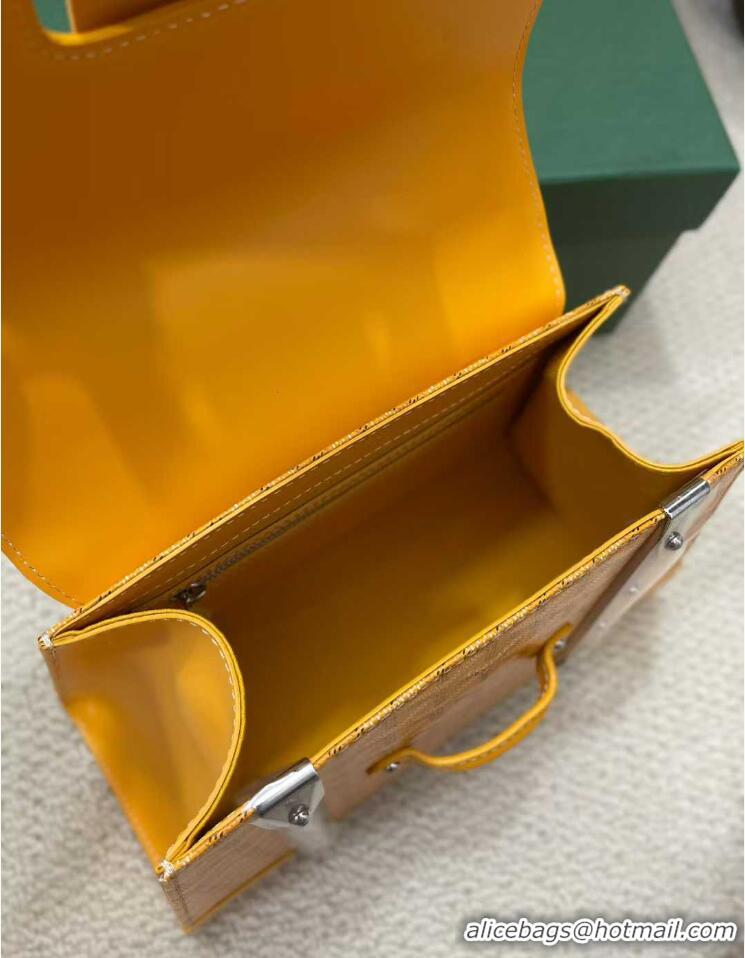 Low Cost Goyard Original Saigon Tote Bag With Strap PM 8942 Yellow