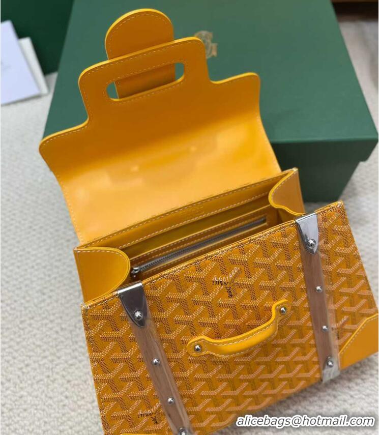 Low Cost Goyard Original Saigon Tote Bag With Strap PM 8942 Yellow