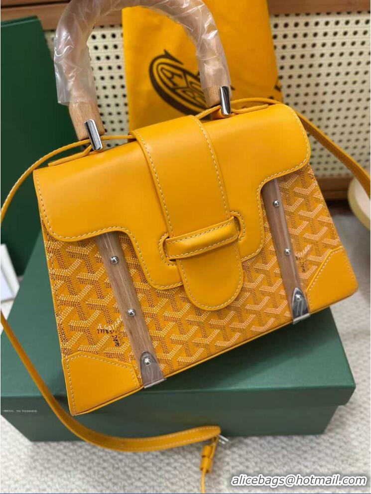 Low Cost Goyard Original Saigon Tote Bag With Strap PM 8942 Yellow