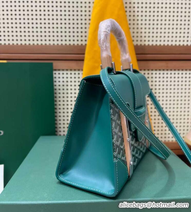 Buy Discount Goyard Original Saigon Tote Bag With Strap PM 8942 Green