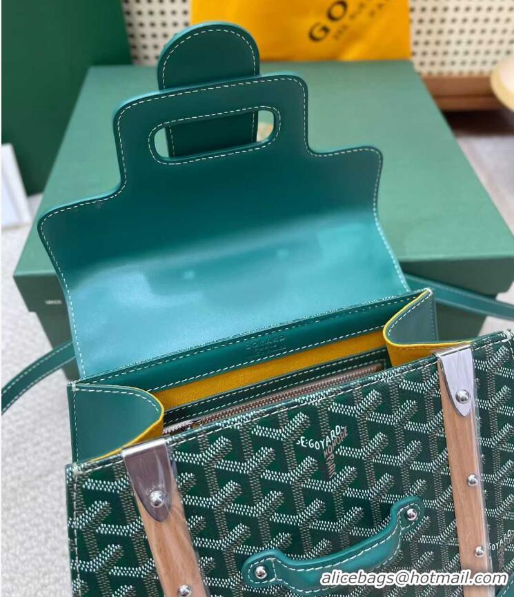 Buy Discount Goyard Original Saigon Tote Bag With Strap PM 8942 Green