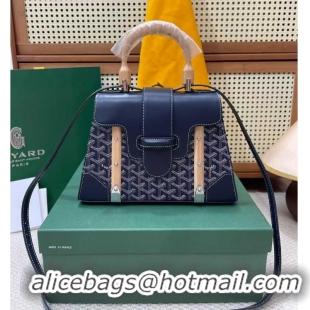Top Grade Goyard Original Saigon Tote Bag With Strap PM 8942 Navy Blue