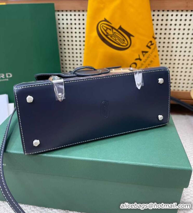 Top Grade Goyard Original Saigon Tote Bag With Strap PM 8942 Navy Blue