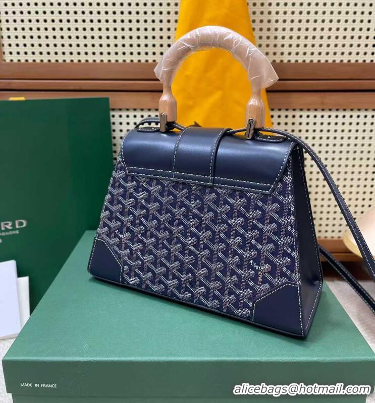 Top Grade Goyard Original Saigon Tote Bag With Strap PM 8942 Navy Blue