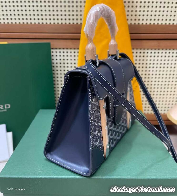 Top Grade Goyard Original Saigon Tote Bag With Strap PM 8942 Navy Blue