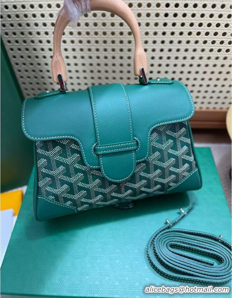 Low Price Goyard Original Saigon Tote Bag With Strap Mini 8942 Green