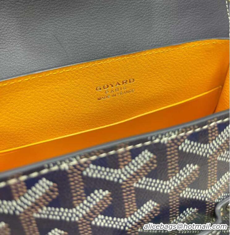 Fashionable Goyard Original Saigon Tote Bag With Strap Mini 8942 Navy Blue