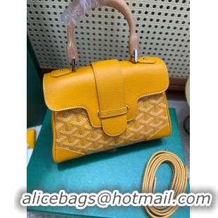 ​High Quality Goyard Original Saigon Tote Bag With Strap Mini 8942 Yellow