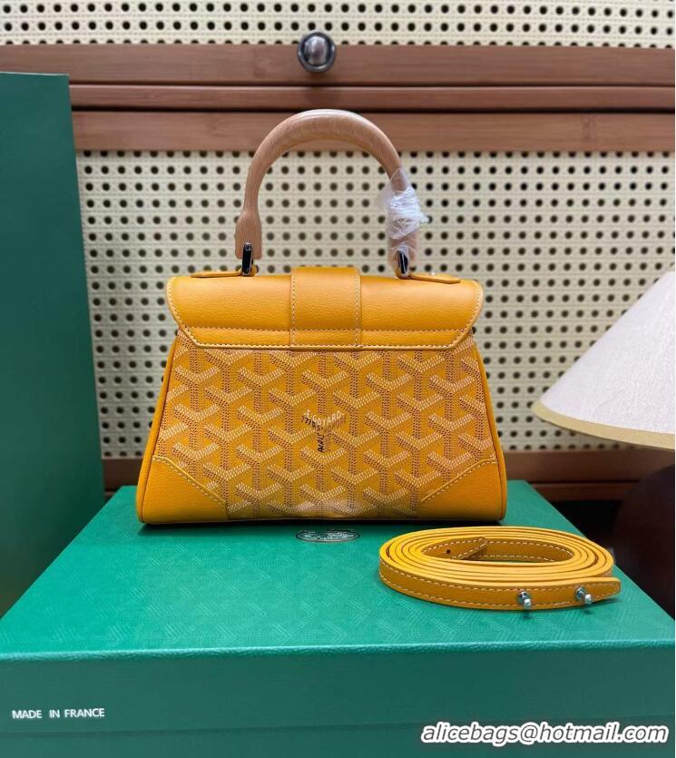 ​High Quality Goyard Original Saigon Tote Bag With Strap Mini 8942 Yellow