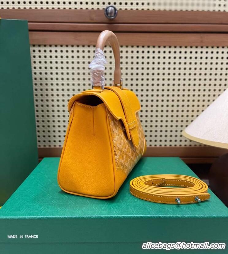 ​High Quality Goyard Original Saigon Tote Bag With Strap Mini 8942 Yellow