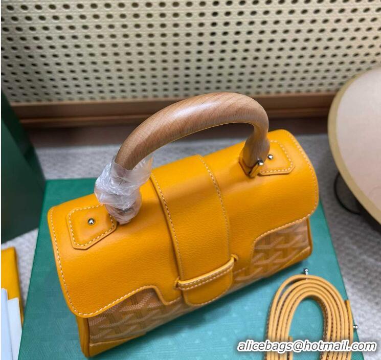 ​High Quality Goyard Original Saigon Tote Bag With Strap Mini 8942 Yellow