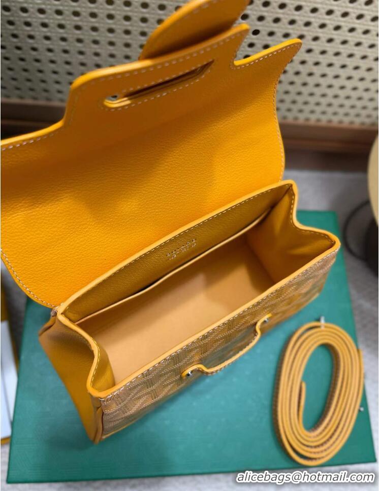​High Quality Goyard Original Saigon Tote Bag With Strap Mini 8942 Yellow