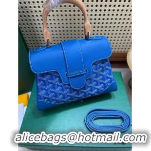 Well Crafted Goyard Original Saigon Tote Bag With Strap Mini 8942 Light Blue
