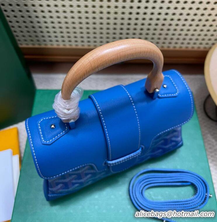 Well Crafted Goyard Original Saigon Tote Bag With Strap Mini 8942 Light Blue