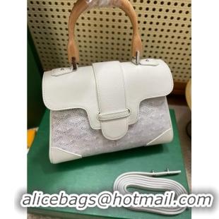 Promotional Goyard Original Saigon Tote Bag With Strap Mini 8942 White