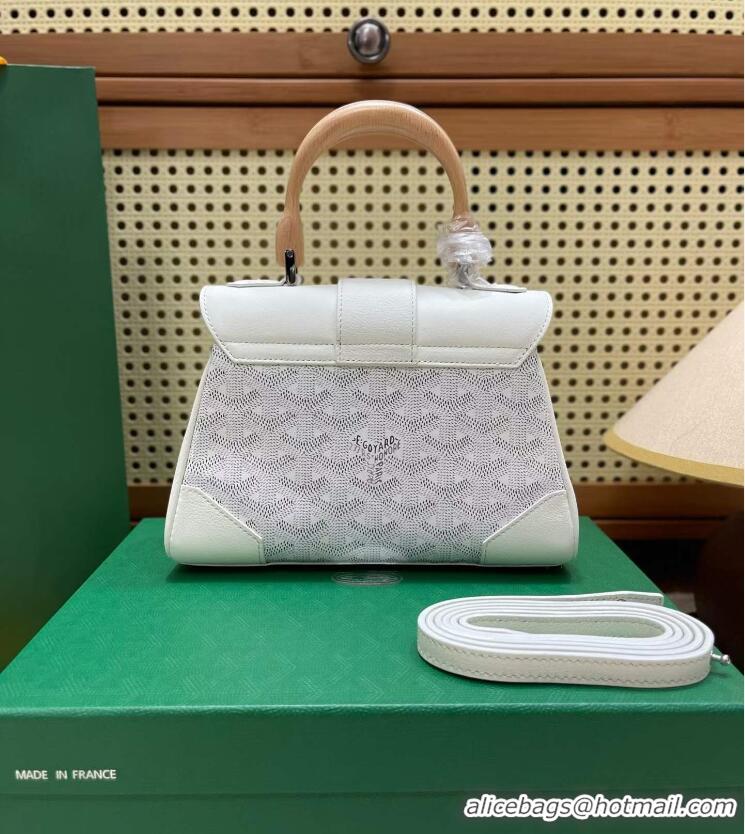 Promotional Goyard Original Saigon Tote Bag With Strap Mini 8942 White