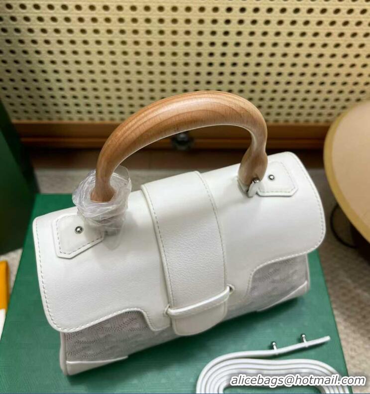 Promotional Goyard Original Saigon Tote Bag With Strap Mini 8942 White