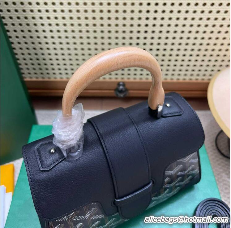 Most Popular Goyard Original Saigon Tote Bag With Strap Mini 8942 Black