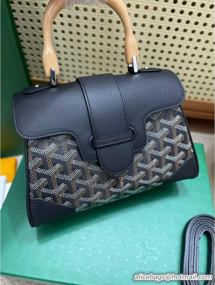 Most Popular Goyard Original Saigon Tote Bag With Strap Mini 8942 Black