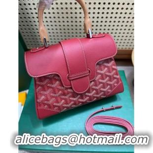 Top Quality Goyard Original Saigon Tote Bag With Strap Mini 8942 Red