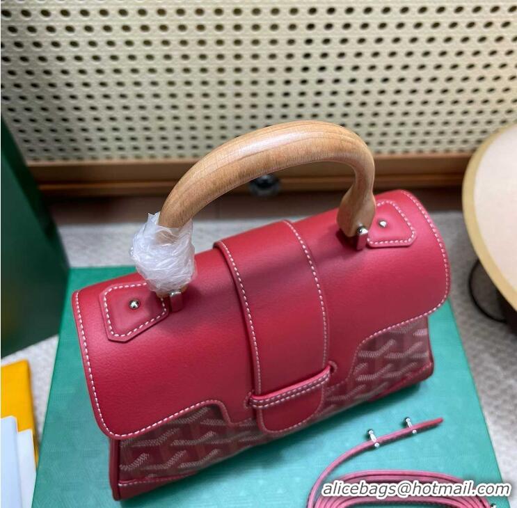 Top Quality Goyard Original Saigon Tote Bag With Strap Mini 8942 Red