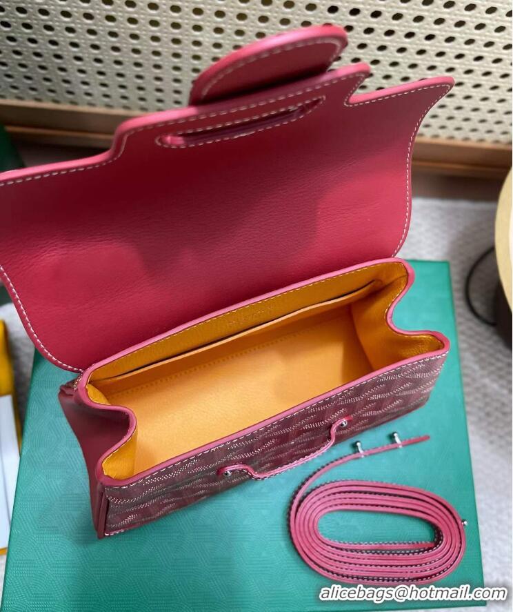 Top Quality Goyard Original Saigon Tote Bag With Strap Mini 8942 Red