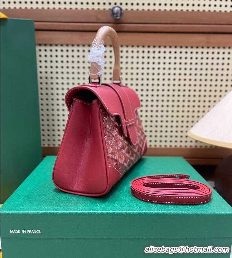 Top Quality Goyard Original Saigon Tote Bag With Strap Mini 8942 Red