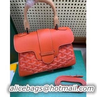 Inexpensive Goyard Original Saigon Tote Bag With Strap Mini 8942 Orange