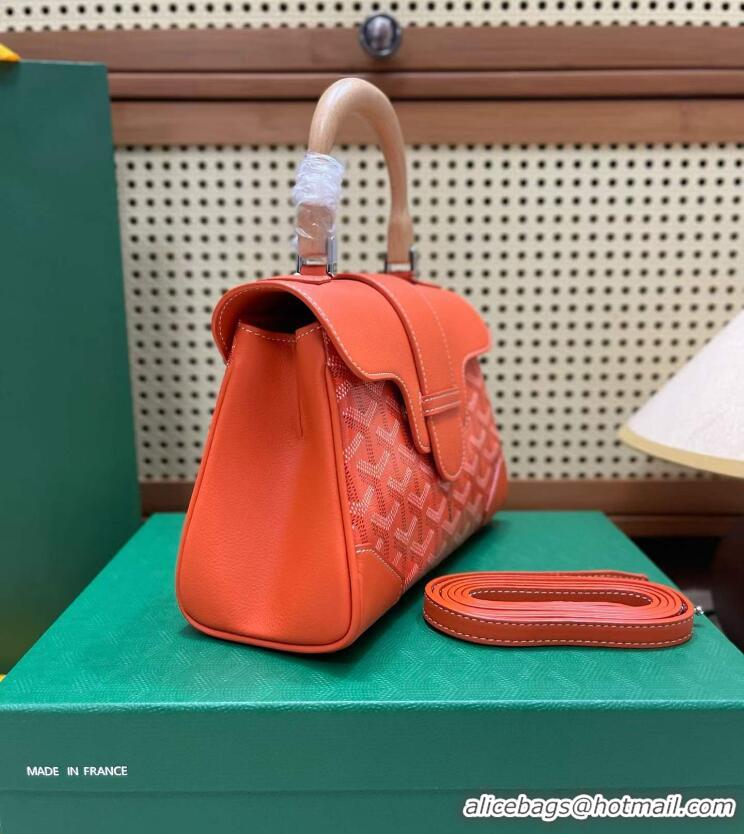 Inexpensive Goyard Original Saigon Tote Bag With Strap Mini 8942 Orange