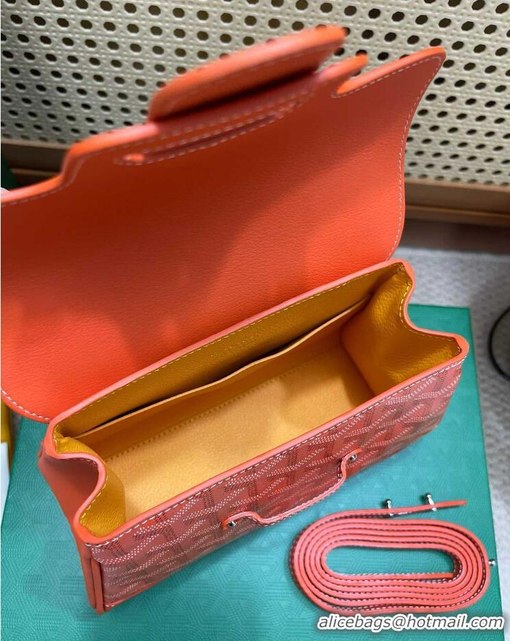 Inexpensive Goyard Original Saigon Tote Bag With Strap Mini 8942 Orange