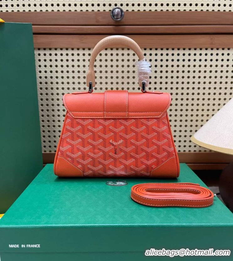 Inexpensive Goyard Original Saigon Tote Bag With Strap Mini 8942 Orange