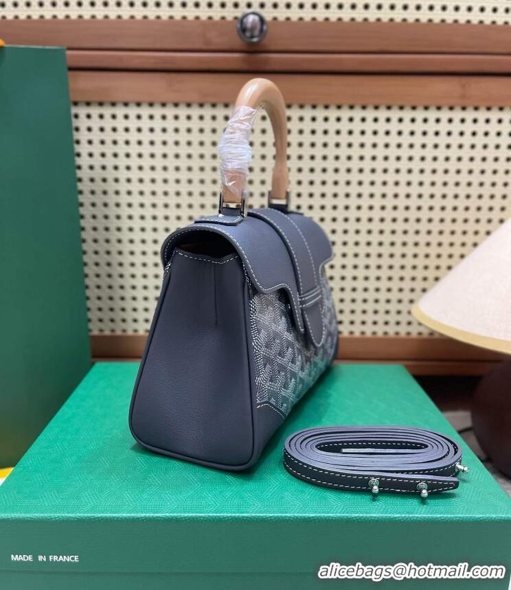 2017 New Goyard Original Saigon Tote Bag With Strap Mini 8942 Dark Grey
