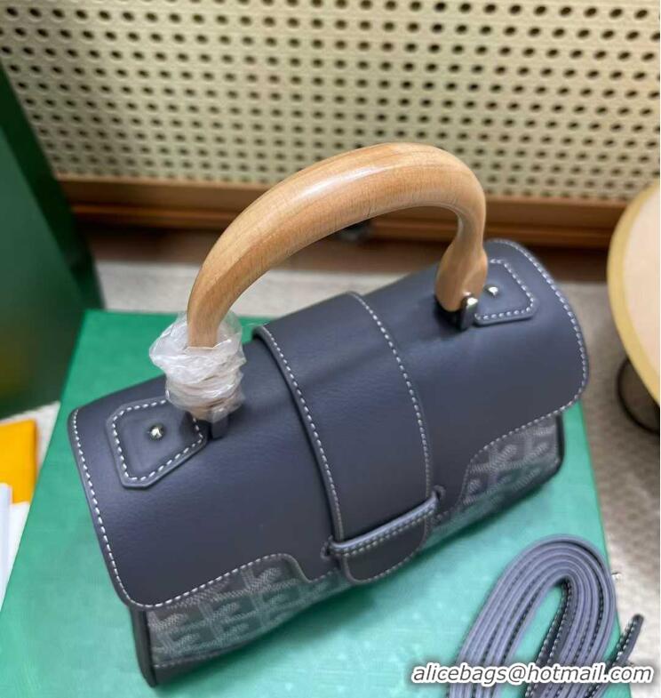 2017 New Goyard Original Saigon Tote Bag With Strap Mini 8942 Dark Grey