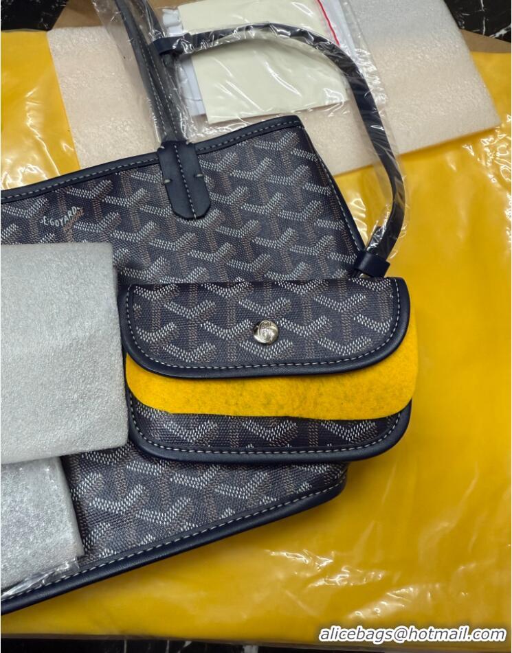 Low Cost Goyard New Design Anjou Reversible Bag Mini 2398 Navy Blue