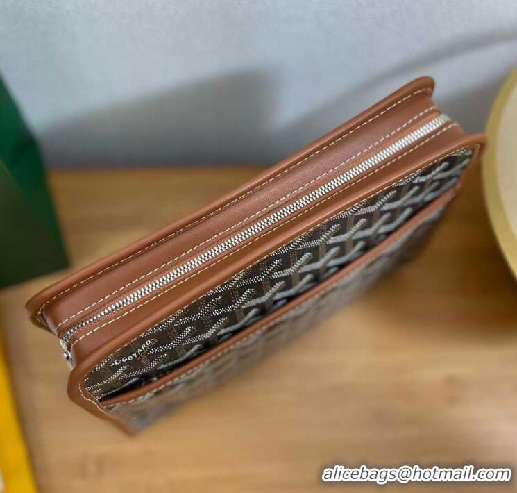 Hot Sell Goyard Toiletry Bag G8906 Black And Tan
