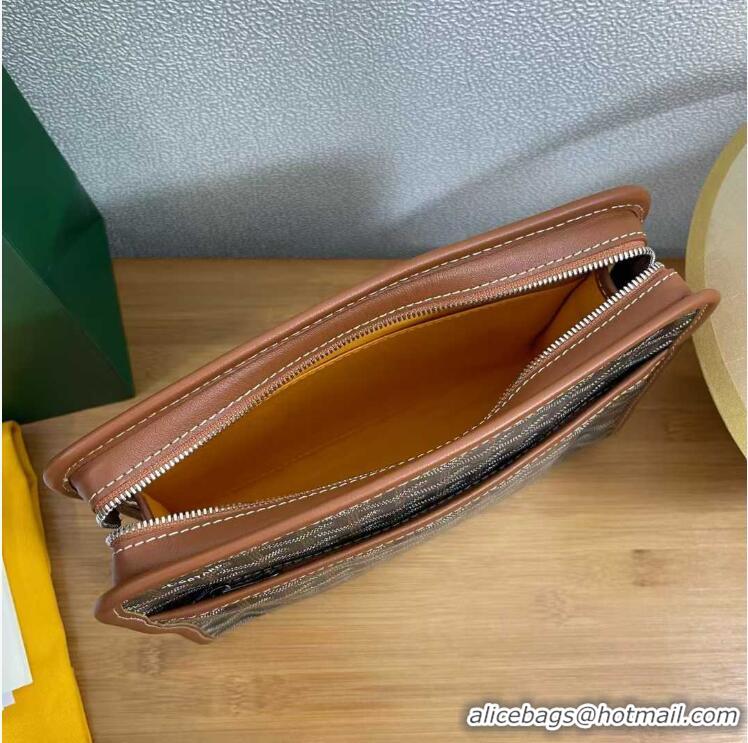 Hot Sell Goyard Toiletry Bag G8906 Black And Tan
