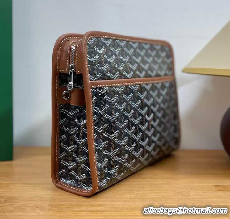 Hot Sell Goyard Toiletry Bag G8906 Black And Tan