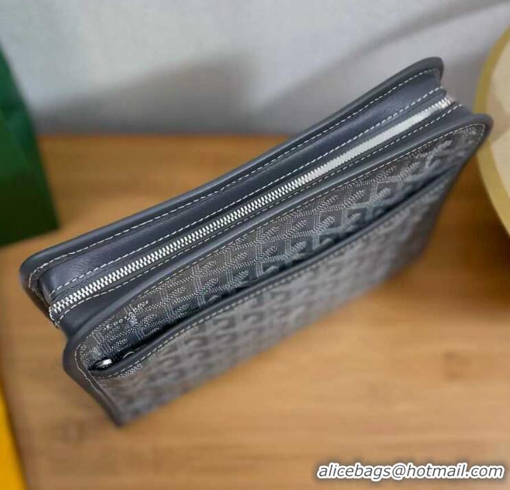 Buy Cheapest Goyard Toiletry Bag G8906 Dark Grey